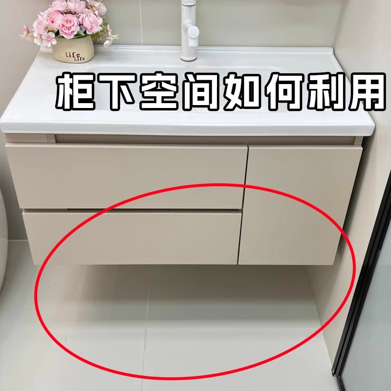 浴室橱柜悬挂收纳架可伸缩脸盆架