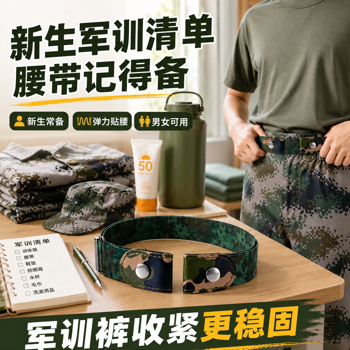 军训必备用品全套大礼包男女生高中大学新生开学专用套装宿舍好物