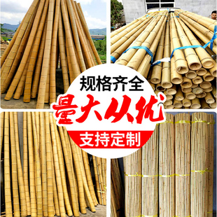 装修竹子防腐竹竿旗杆白竹搭架室内装饰吊顶户外栅栏篱笆围栏毛竹