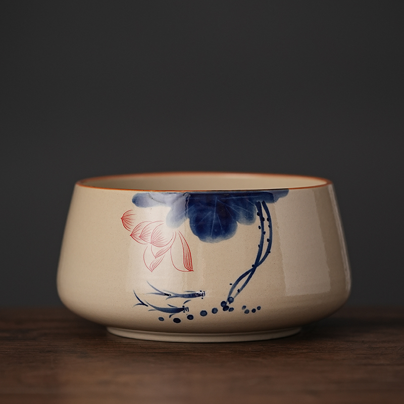 陶瓷茶洗茶渣缸储茶叶茶水废水缸