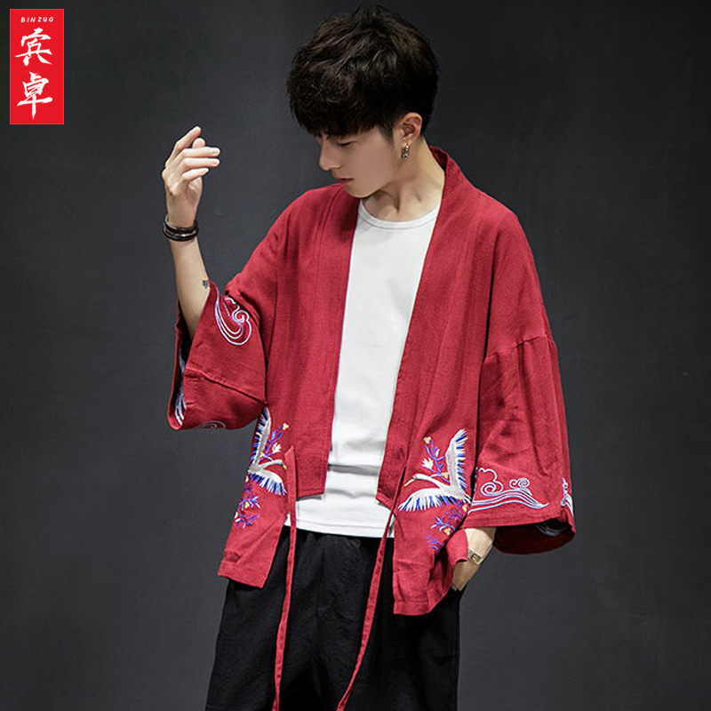 春季中国风男装潮牌复古风仙气唐装青年改良汉服古装中式男士外套|ruв категории Мужская одежда, национальная одежда - от Buy2taobao.com для оказания профессиональной услуги покупки агента Taobao