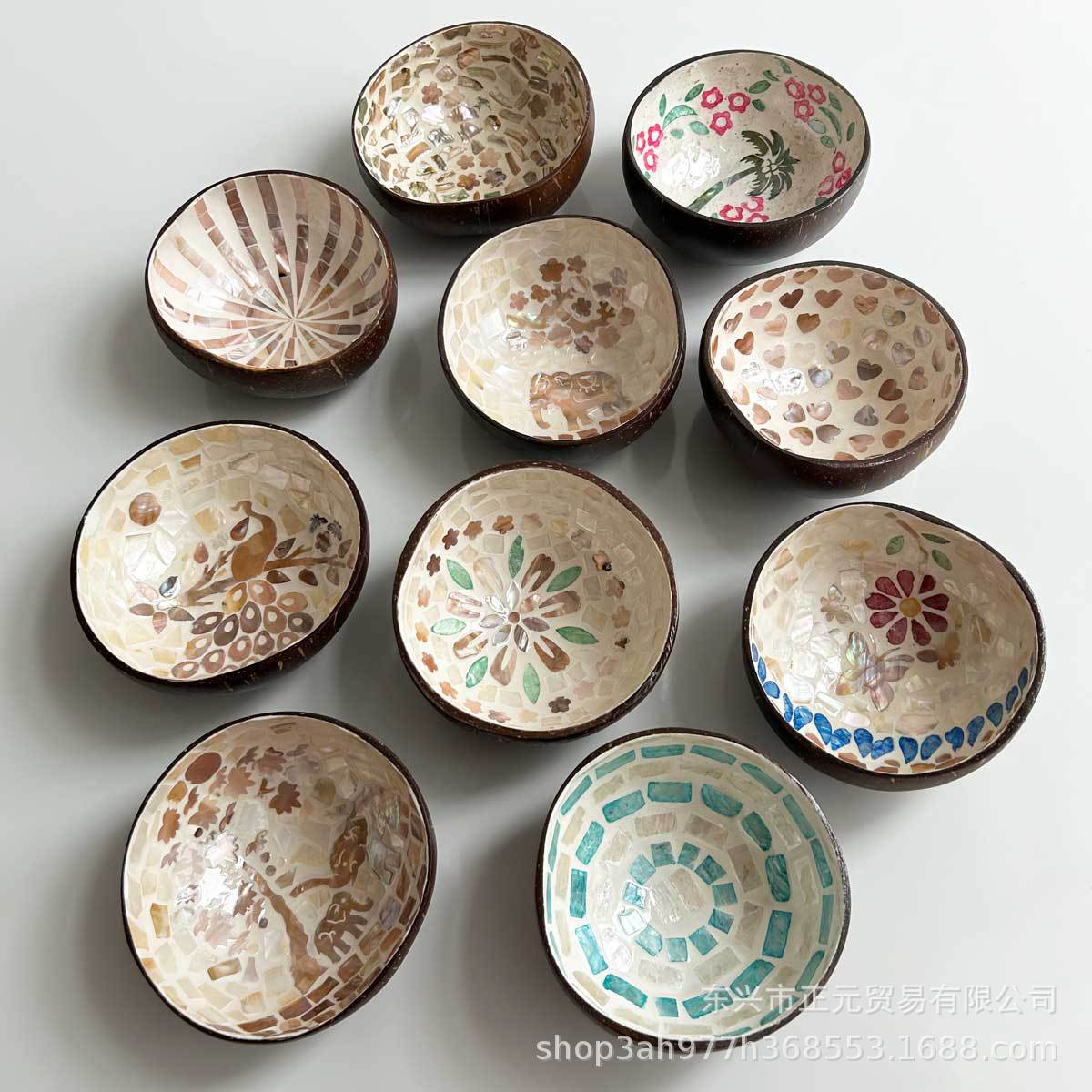 椰壳碗玄关钥匙收纳盘装饰收纳碗