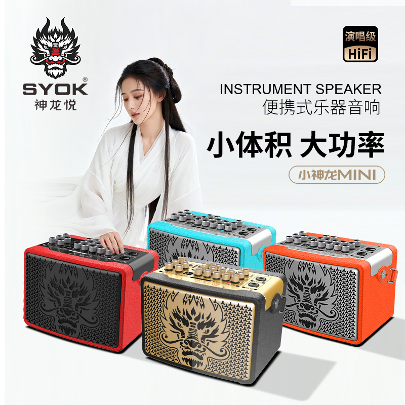 SOYK神龙MINI音响专业唱歌户外演出音箱乐器蓝牙便携网红同款