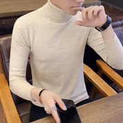 Áo len cao cổ nam mùa thu đông ấm áp áo trẻ trung Phiên bản Hàn Quốc của xu hướng áo len liền thân màu quần áo nam - Áo len cổ tròn
