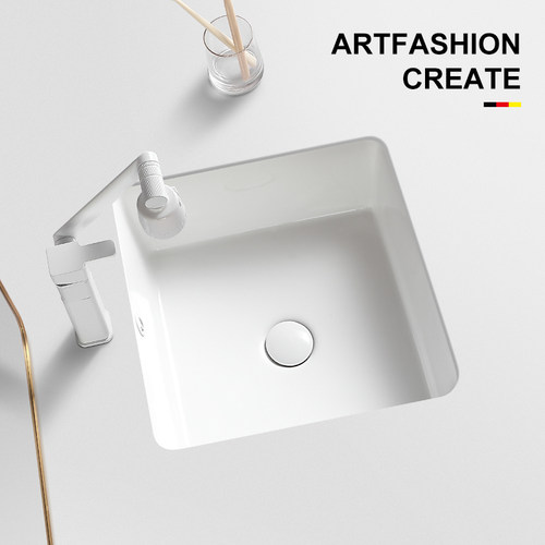 嵌入式台下盆平底陶瓷卫生间