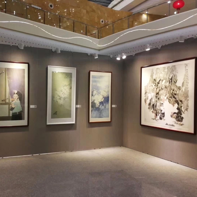 无缝展板可移动展览板字画书法作品画展麻布摄影展艺术布画展览