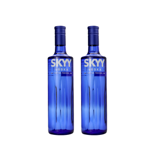 双只装 vodka鸡尾酒基酒酒吧调酒进口洋酒 蓝天深蓝原味伏特加skyy