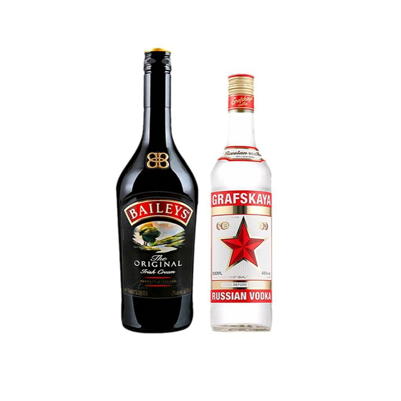 百利甜原味力娇酒 格拉夫红牌伏特加女士低度甜酒爱尔兰进口洋酒