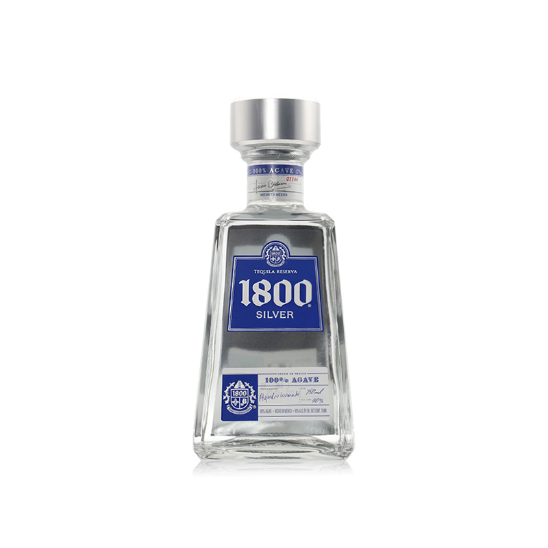 墨西哥豪帅1800典藏银龙舌兰基酒特基拉TEQUILA750ml原装进口洋酒-封面