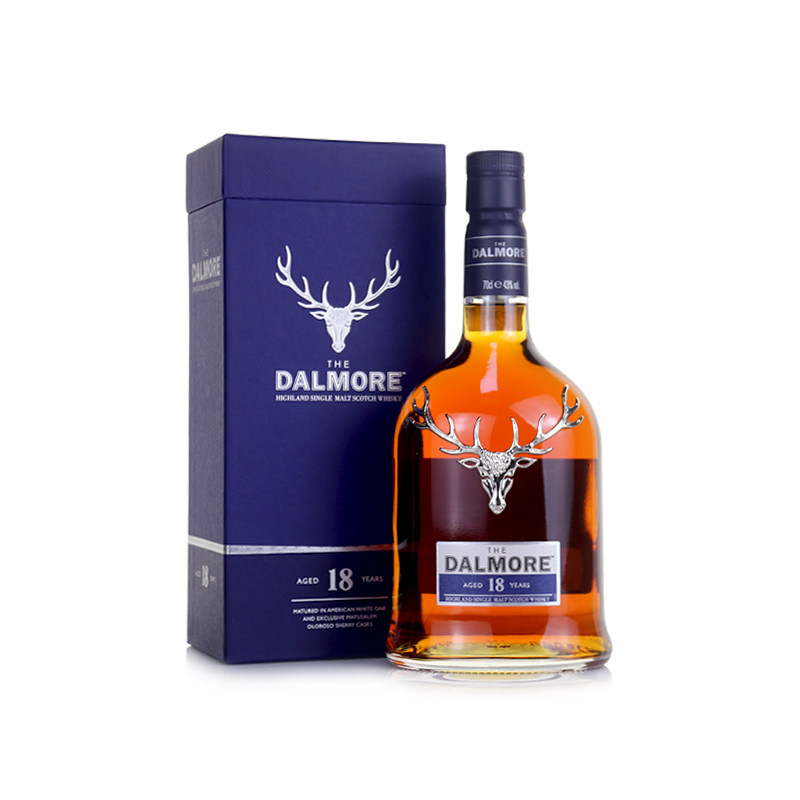 达尔摩/大摩18年单一麦芽威士忌700mldalmore酒吧苏格兰进口洋酒