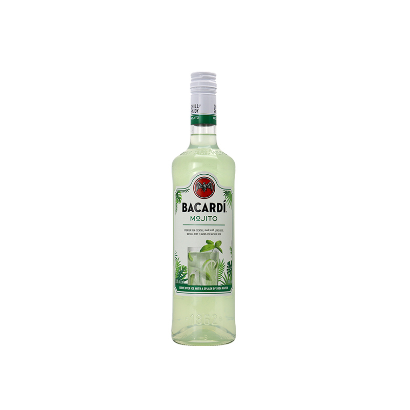 Bacardi百加得莫吉托预调鸡尾酒mojito基酒调酒烘焙700ml正品洋酒