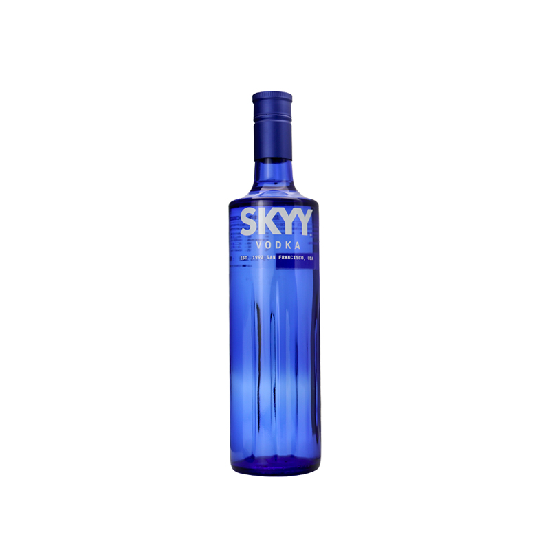 SKYY vodka蓝天伏特加原味深蓝蓝瓶750ml鸡尾酒调酒基酒进口洋酒-封面