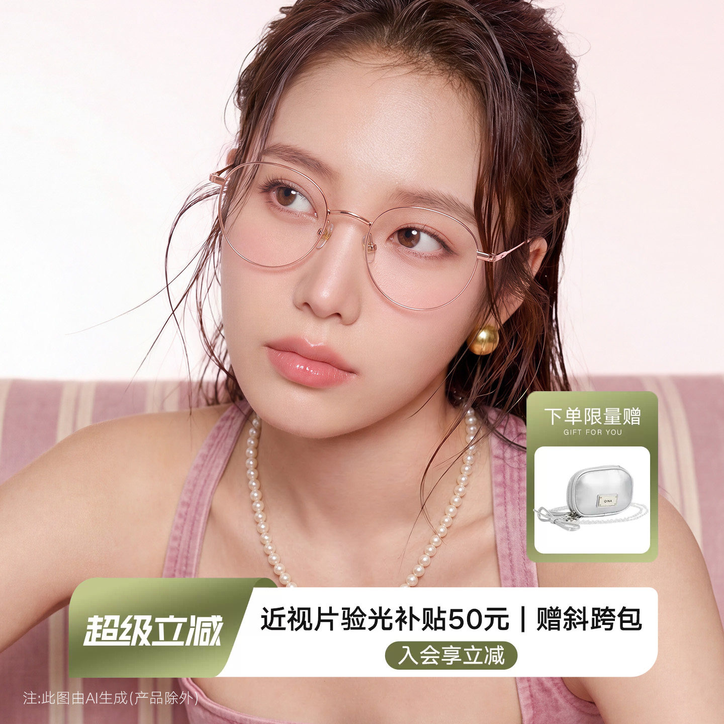 QINA亓那2025新品近视眼镜框