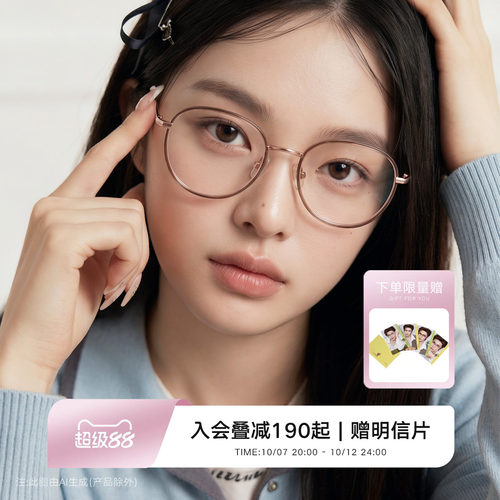 QINA亓那眼镜女近视可配度数