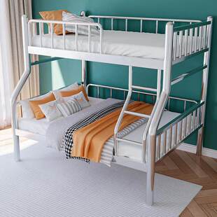 不锈钢床上下铺高低床员工宿舍租房上下床家用双层床子母床铁艺床