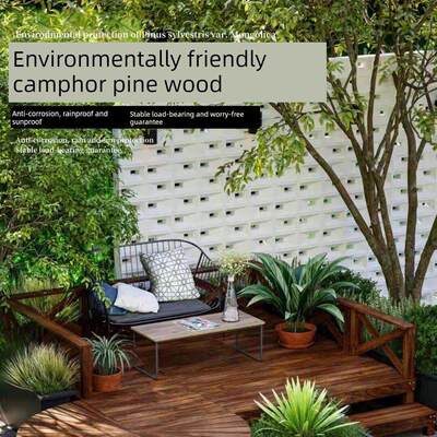 防腐木地台榻榻米实木原木