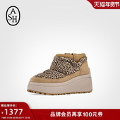 ASH女靴2025秋冬ONYX休闲时尚 雪地靴女圆头厚底增高短靴