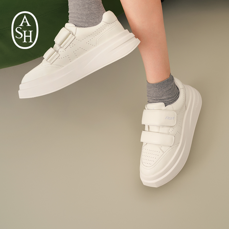 【线上臻享】ASH女鞋2025秋季INGENUE魔术贴极简小白鞋厚底休闲鞋