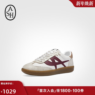 百搭做旧复古薄底德训鞋 ASH男女同款 女平底板鞋 SUNSET单鞋 秋季