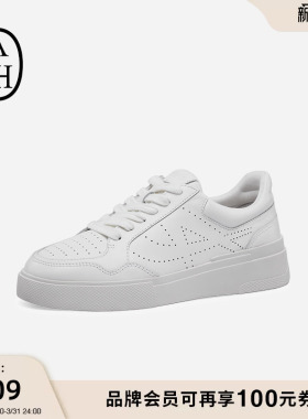 ASH女鞋2026春夏新款FUN真皮厚底小白鞋透气运动百搭休闲板鞋