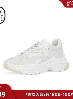 ASH男女同款老爹鞋秋季ADDICT真皮厚底小个子增高休闲鞋