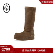 ASH女靴2025秋冬QUEBEC时尚 高筒雪地靴女圆头厚底增高长靴