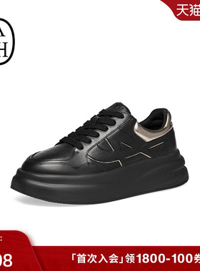 ASH女鞋2025秋季新款icone休闲板鞋时尚舒适增高系带厚底小白鞋