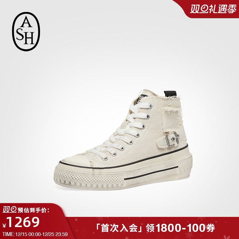 ASH女鞋秋季RAGEBIS透气帆布鞋