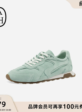 ASH男女同款春季款KASAR真皮运动休闲鞋女薄底百搭轻便板鞋