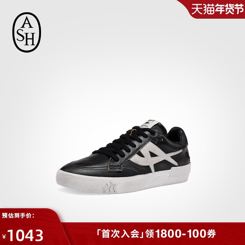 ASH明星同款女鞋秋季MOONLIGHT豹纹板鞋女休闲平底小黑鞋潮,女鞋,休闲板鞋,淘宝优惠券,粉丝福利购,淘宝优惠卷