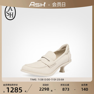 CHARLOTTE圓頭貓跟鞋 ASH女鞋 2025夏季 新款 潮 女一腳蹬外穿百搭單鞋
