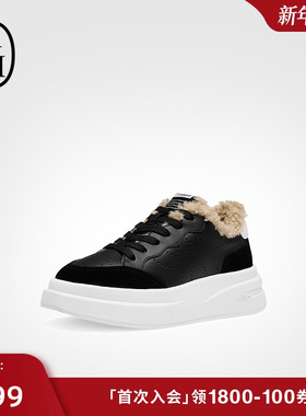 ASH女鞋2024秋冬IMPULS FUR加绒保暖棉鞋女厚底内增高休闲板鞋