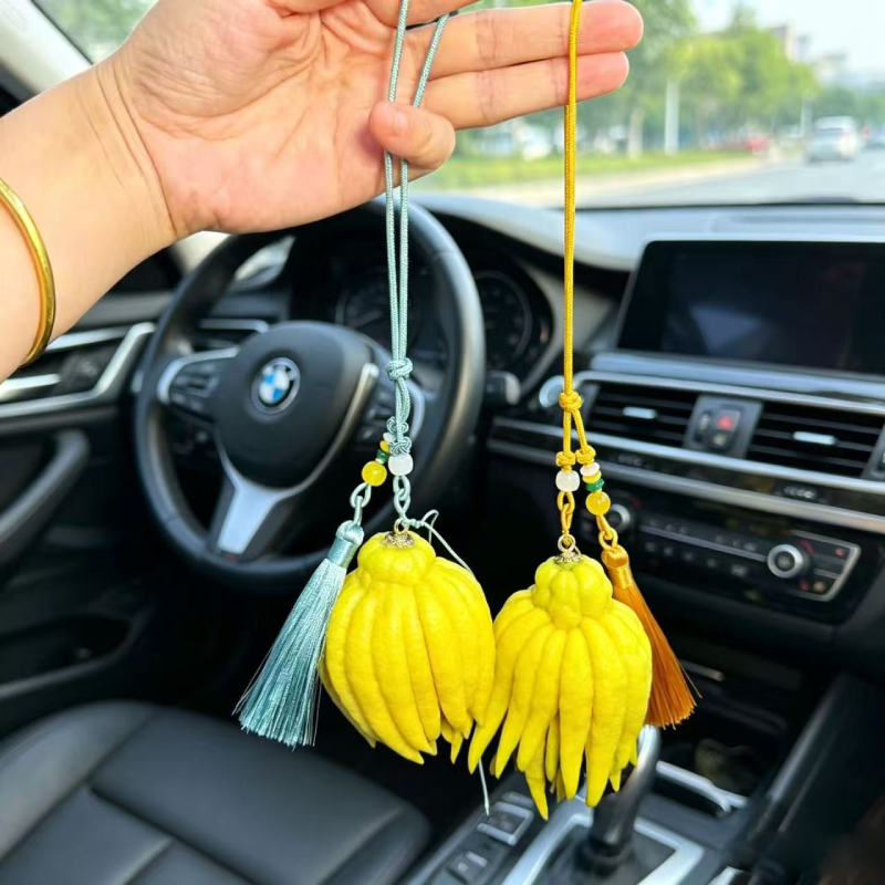 天然新鲜佛手果挂饰车内挂件清香怡人办公桌面家里装饰摆件送朋友