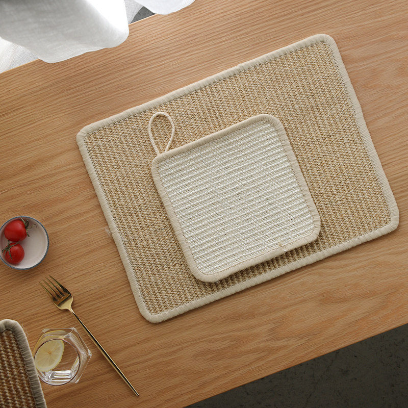 日式创意餐垫餐桌隔热垫加厚剑麻防烫锅垫西餐垫子杯垫耐高温家用,餐饮具,餐垫,淘宝优惠券,粉丝福利购,淘宝优惠卷
