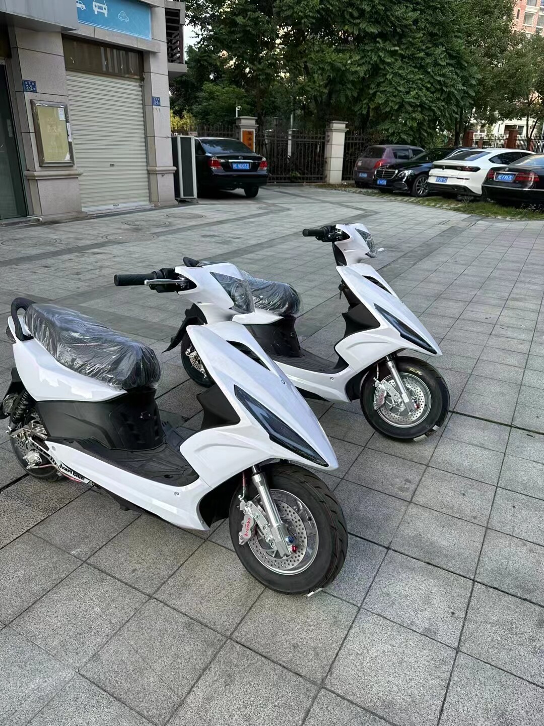 摩托车配套三阳鬼火一代改装亮光白色全套外壳油改电鬼1车壳烤漆