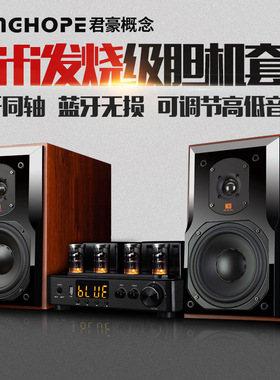 KINGHOPEKH-80S发烧电子管胆机音响套装hifi功放机组合书架音箱