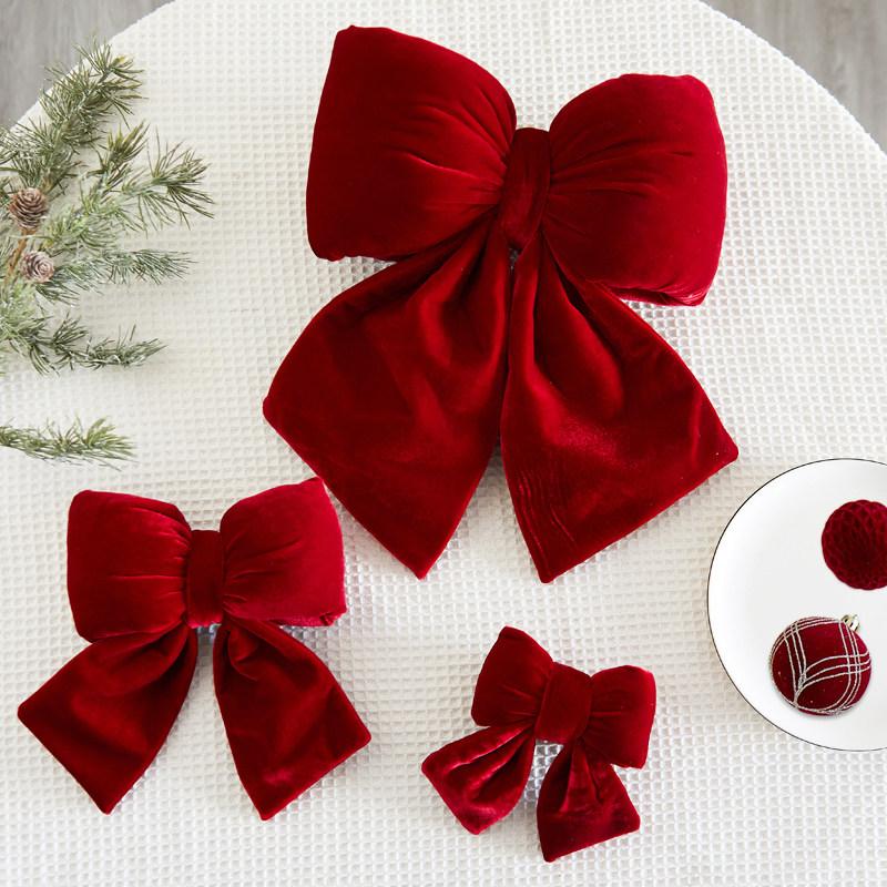 圣诞节丝绒布酒红色立体蝴蝶圣诞树装饰挂件新年结婚喜庆场景布置,节庆用品/礼品,圣诞装饰品,淘宝优惠券,粉丝福利购,淘宝优惠卷