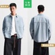 ZA秋新男装 宽松棉质经典 复古水洗牛仔衬衫 柜399 外套4470333 427