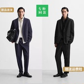 7380551 柜319 401 宽松泡泡纱通勤裤 休闲长裤 25秋季 男装