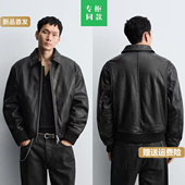 冬季 新品 男装 柜799 宽松仿皮棉服拉链夹克皮衣厚外套3715709 800