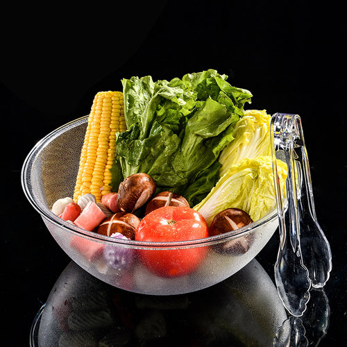 选菜盆麻辣烫店专用亚克力防摔