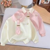 上衣幼儿园衣服春秋款 女童卫衣春季 儿童长袖 秋款 宝宝POLO衫