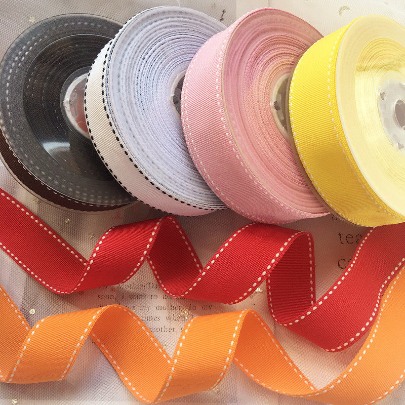 双面跳点跳线螺纹织带礼品包装彩带服装鞋帽辅料布带丝带diy材料