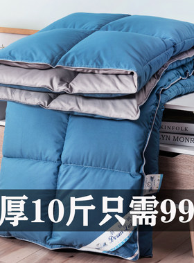 正品羽绒被加厚10斤保暖春秋被芯