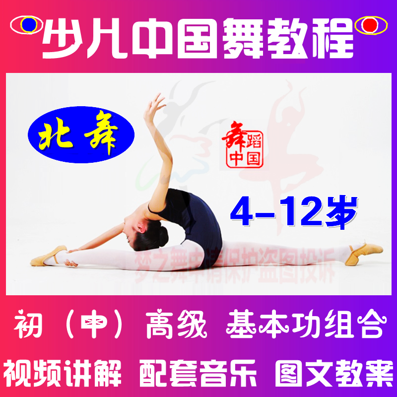 中国舞基本功训练教材古典舞蹈视频教程舞蹈软开度教学法课程教案