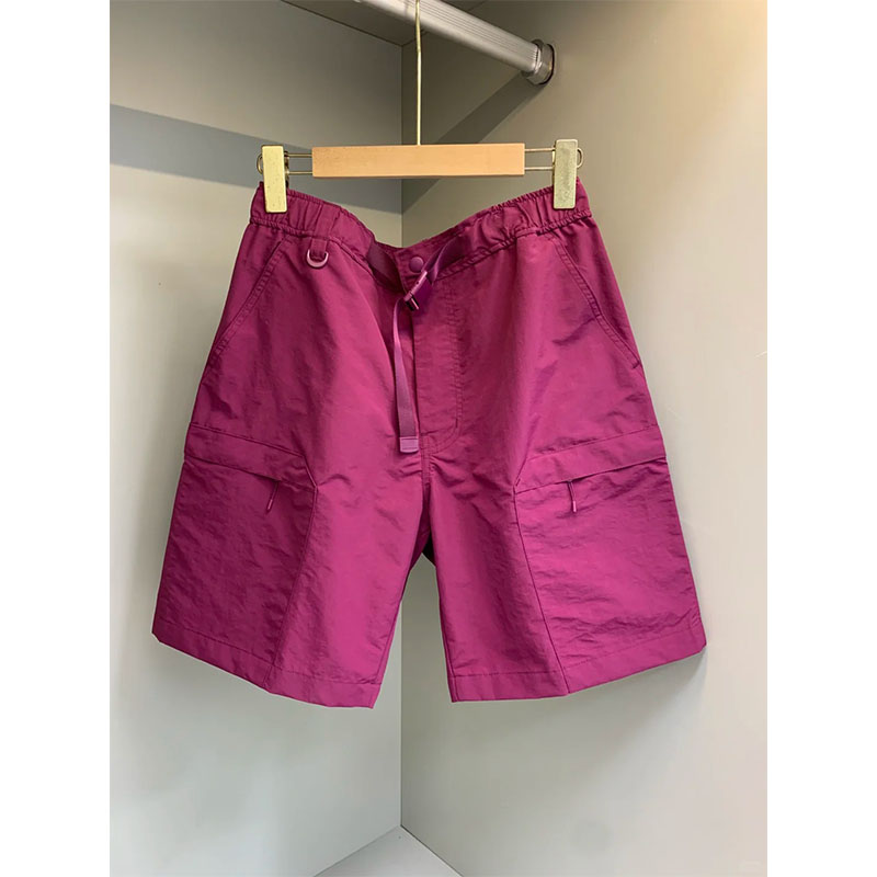火龙果色户外运动短裤男工装裤子