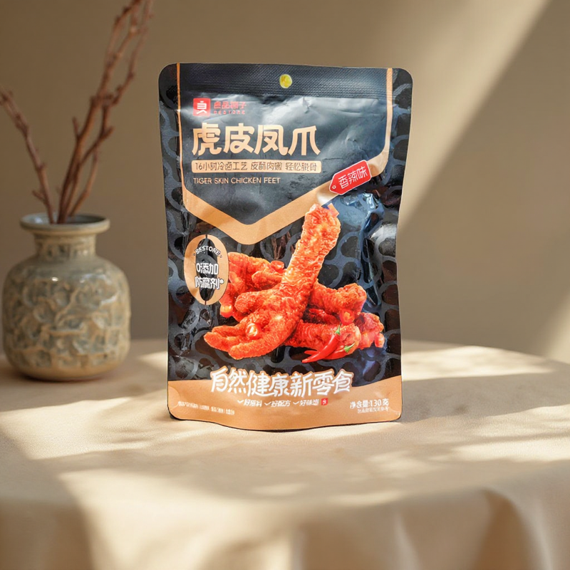 良品铺子虎皮凤爪130g香辣味门店同款独立小袋装麻辣卤味鸡爪零食