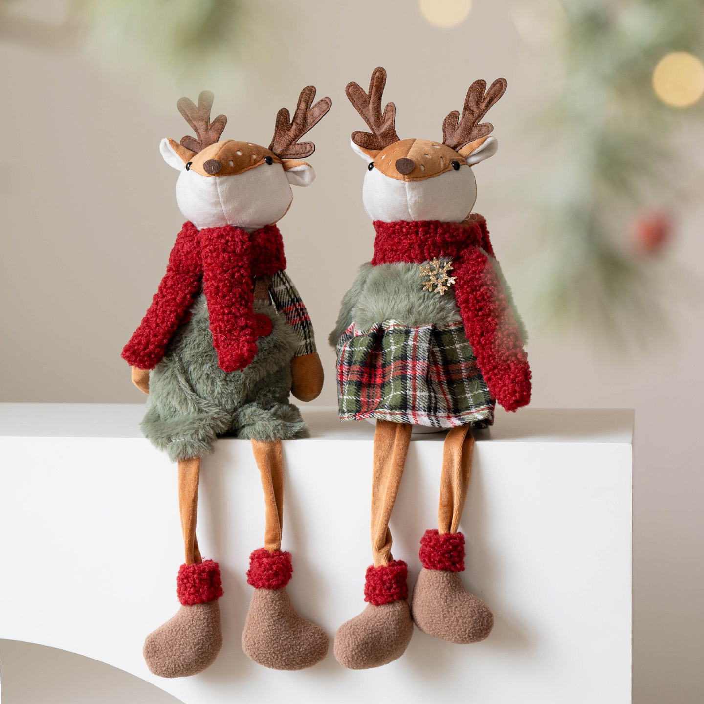 Hromeo麋鹿公仔桌面摆件