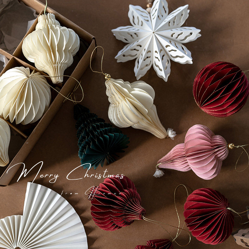 Hromeo 圣诞树装饰折纸蜂窝球挂件创意雪花天使ins挂件拍照道具,节庆用品/礼品,圣诞装饰品,淘宝优惠券,粉丝福利购,淘宝优惠卷