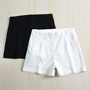 休闲针织短裤 28软质弹力松紧自然腰修身 254 思琪女装